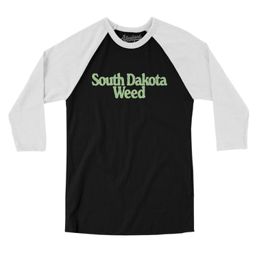 South Dakota Weed Men/Unisex Raglan 3/4 Sleeve T-Shirt-Allegiant Goods Co. Vintage Sports Apparel