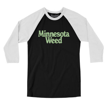 Minnesota Weed Men/Unisex Raglan 3/4 Sleeve T-Shirt-Allegiant Goods Co. Vintage Sports Apparel