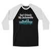 Don't Orlando My Jacksonville Men/Unisex Raglan 3/4 Sleeve T-Shirt-Black with White-Allegiant Goods Co. Vintage Sports Apparel