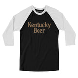 Kentucky Beer Men/Unisex Raglan 3/4 Sleeve T-Shirt-Allegiant Goods Co. Vintage Sports Apparel