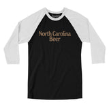 North Carolina Beer Men/Unisex Raglan 3/4 Sleeve T-Shirt-Allegiant Goods Co. Vintage Sports Apparel