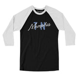 Memphis Tn Overprinted Men/Unisex Raglan 3/4 Sleeve T-Shirt-Allegiant Goods Co. Vintage Sports Apparel