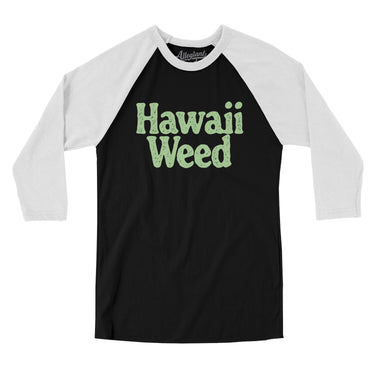 Hawaii Weed Men/Unisex Raglan 3/4 Sleeve T-Shirt-Allegiant Goods Co. Vintage Sports Apparel