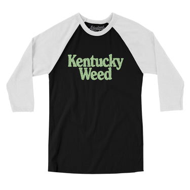 Kentucky Weed Men/Unisex Raglan 3/4 Sleeve T-Shirt-Allegiant Goods Co. Vintage Sports Apparel
