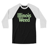 Illinois Weed Men/Unisex Raglan 3/4 Sleeve T-Shirt-Allegiant Goods Co. Vintage Sports Apparel