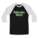 Nebraska Weed Men/Unisex Raglan 3/4 Sleeve T-Shirt-Allegiant Goods Co. Vintage Sports Apparel