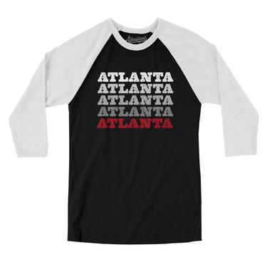 Atlanta Repeat Men/Unisex Raglan 3/4 Sleeve T-Shirt-Allegiant Goods Co. Vintage Sports Apparel