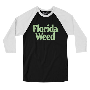 Florida Weed Men/Unisex Raglan 3/4 Sleeve T-Shirt-Allegiant Goods Co. Vintage Sports Apparel