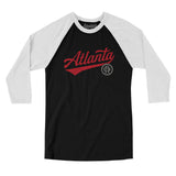 Atlanta Vintage Script Men/Unisex Raglan 3/4 Sleeve T-Shirt-Allegiant Goods Co. Vintage Sports Apparel