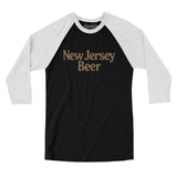 New Jersey Beer Men/Unisex Raglan 3/4 Sleeve T-Shirt-Allegiant Goods Co. Vintage Sports Apparel