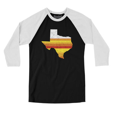 Houston Baseball Men/Unisex Raglan 3/4 Sleeve T-Shirt-Allegiant Goods Co. Vintage Sports Apparel