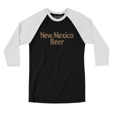 New Mexico Beer Men/Unisex Raglan 3/4 Sleeve T-Shirt-Allegiant Goods Co. Vintage Sports Apparel