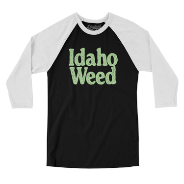 Idaho Weed Men/Unisex Raglan 3/4 Sleeve T-Shirt-Allegiant Goods Co. Vintage Sports Apparel