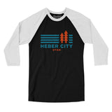 Heber City Utah in Black with White Color