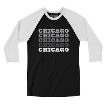 Chicago Repeat Men/Unisex Raglan 3/4 Sleeve T-Shirt-Allegiant Goods Co. Vintage Sports Apparel