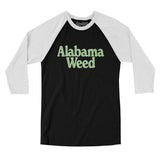 Alabama Weed Men/Unisex Raglan 3/4 Sleeve T-Shirt-Allegiant Goods Co. Vintage Sports Apparel
