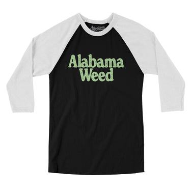 Alabama Weed Men/Unisex Raglan 3/4 Sleeve T-Shirt-Allegiant Goods Co. Vintage Sports Apparel