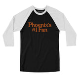 Phoenix's Number 1 Fan Men/Unisex Raglan 3/4 Sleeve T-Shirt-Allegiant Goods Co. Vintage Sports Apparel