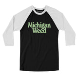 Michigan Weed Men/Unisex Raglan 3/4 Sleeve T-Shirt-Allegiant Goods Co. Vintage Sports Apparel