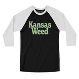 Kansas Weed Men/Unisex Raglan 3/4 Sleeve T-Shirt-Allegiant Goods Co. Vintage Sports Apparel
