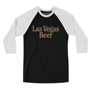 Las Vegas Beer Men/Unisex Raglan 3/4 Sleeve T-Shirt-Allegiant Goods Co. Vintage Sports Apparel