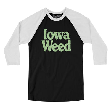 Iowa Weed Men/Unisex Raglan 3/4 Sleeve T-Shirt-Allegiant Goods Co. Vintage Sports Apparel