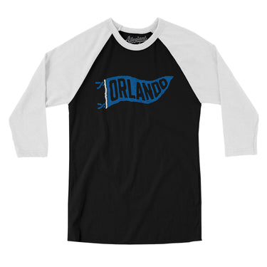 Orlando Pennant Men/Unisex Raglan 3/4 Sleeve T-Shirt-Allegiant Goods Co. Vintage Sports Apparel