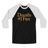 Duval's Number 1 Fan Men/Unisex Raglan 3/4 Sleeve T-Shirt-Allegiant Goods Co. Vintage Sports Apparel