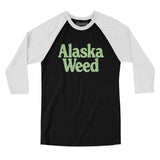 Alaska Weed Men/Unisex Raglan 3/4 Sleeve T-Shirt-Allegiant Goods Co. Vintage Sports Apparel