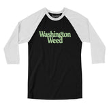 Washington Weed Men/Unisex Raglan 3/4 Sleeve T-Shirt-Allegiant Goods Co. Vintage Sports Apparel