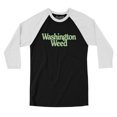 Washington Weed Men/Unisex Raglan 3/4 Sleeve T-Shirt-Allegiant Goods Co. Vintage Sports Apparel