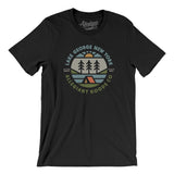 Lake George New York Retro Badge Men/Unisex T-Shirt-Black-Allegiant Goods Co. Vintage Sports Apparel