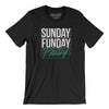 Sunday Funday Philly Men/Unisex T-Shirt-Black-Allegiant Goods Co. Vintage Sports Apparel