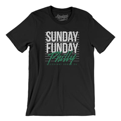 Sunday Funday Philly Men/Unisex T-Shirt-Black-Allegiant Goods Co. Vintage Sports Apparel