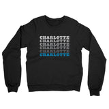 Charlotte Repeat Midweight French Terry Crewneck Sweatshirt-Allegiant Goods Co. Vintage Sports Apparel
