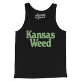 Kansas Weed Men/Unisex Tank Top-Black-Allegiant Goods Co. Vintage Sports Apparel