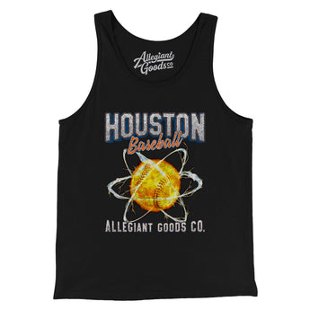 Houston Baseball Throwback Mascot Men/Unisex Tank Top-Allegiant Goods Co. Vintage Sports Apparel