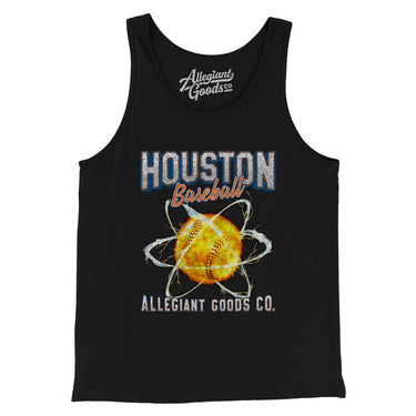 Houston Baseball Throwback Mascot Men/Unisex Tank Top-Allegiant Goods Co. Vintage Sports Apparel