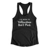 I've Been To Yellowstone National Park Women's Racerback Tank-Black-Allegiant Goods Co. Vintage Sports Apparel