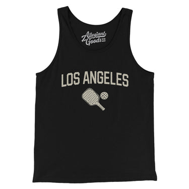 Los Angeles Pickleball Men/Unisex Tank Top-Black-Allegiant Goods Co. Vintage Sports Apparel