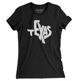 Texas State Shape Text Women's T-Shirt-Allegiant Goods Co. Vintage Sports Apparel