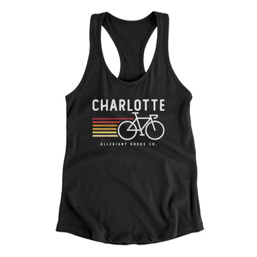 Charlotte Cycling Women's Racerback Tank-Allegiant Goods Co. Vintage Sports Apparel