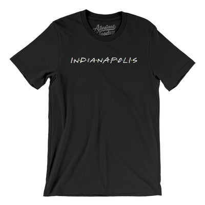 Indianapolis Friends Men/Unisex T-Shirt-Black-Allegiant Goods Co. Vintage Sports Apparel