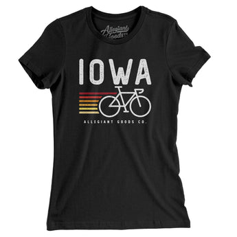 Iowa Cycling Women's T-Shirt-Allegiant Goods Co. Vintage Sports Apparel