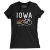 Iowa Cycling Women's T-Shirt-Black-Allegiant Goods Co. Vintage Sports Apparel