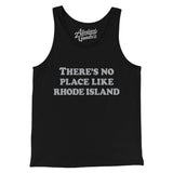 There's No Place Like Rhode Island Men/Unisex Tank Top-Black-Allegiant Goods Co. Vintage Sports Apparel