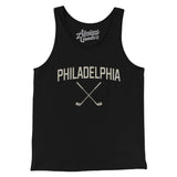 Philadephia Golf Men/Unisex Tank Top-Black-Allegiant Goods Co. Vintage Sports Apparel