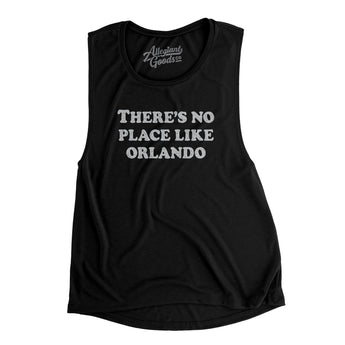 There's No Place Like Orlando Women's Flowey Scoopneck Muscle Tank-Allegiant Goods Co. Vintage Sports Apparel