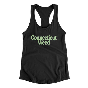 Connecticut Weed Women's Racerback Tank-Allegiant Goods Co. Vintage Sports Apparel