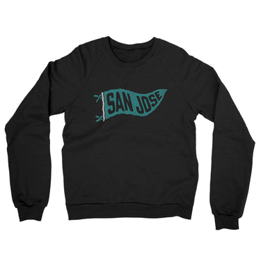 San Jose Pennant Midweight French Terry Crewneck Sweatshirt-Allegiant Goods Co. Vintage Sports Apparel